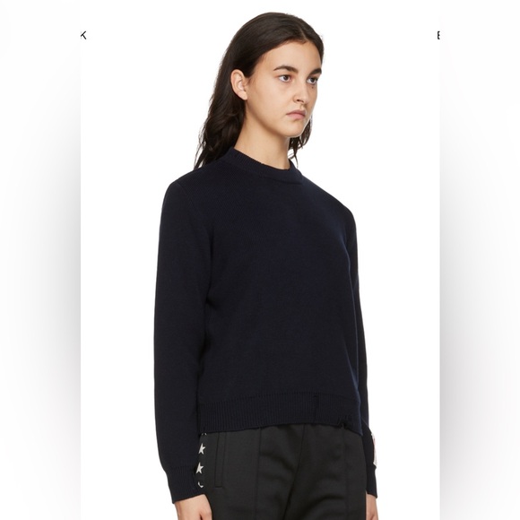 Golden Goose distressed navy sweater (xs) - Picture 2 of 5